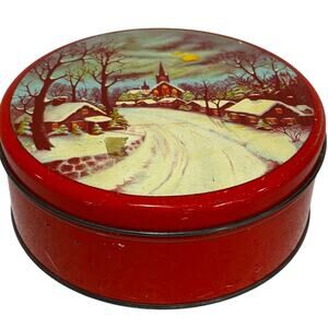 Vintage Christmas holiday full of sewing notions spools pin cushion odds & ends
